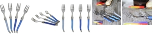 French Home Laguiole Shades of Blue Cake Forks, Set of 4